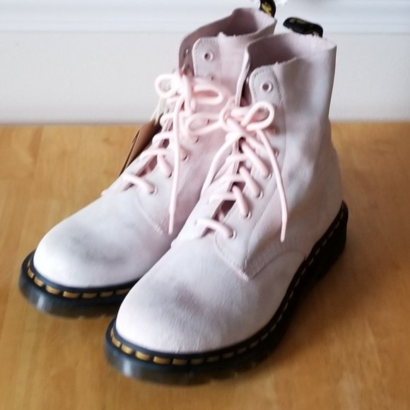 Dr. Martens Pascal Tie Dye Printed Suede Leather Ankle Boots - Picture 7 of 13